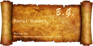 Bersi Gobert névjegykártya